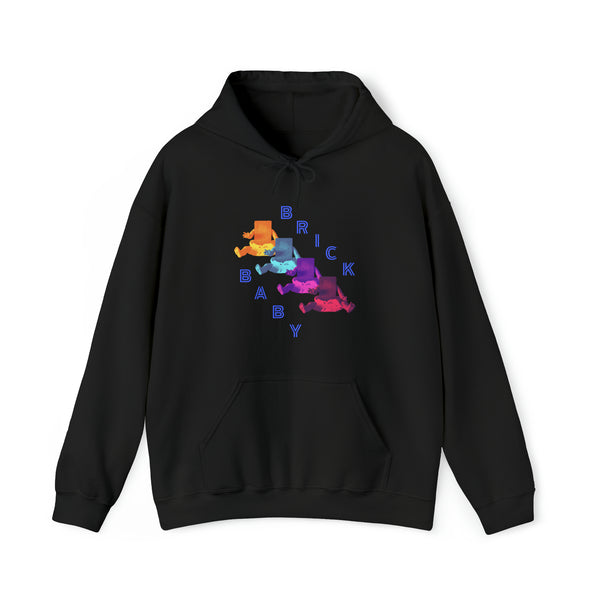 Multicolor Brick Baby - Heavy Hooded Sweatshirt