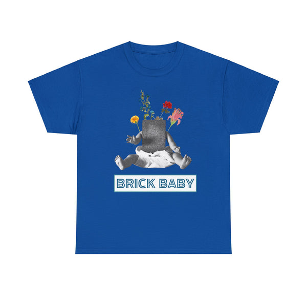 Brick Baby Flower Design - Heavy Cotton Tee