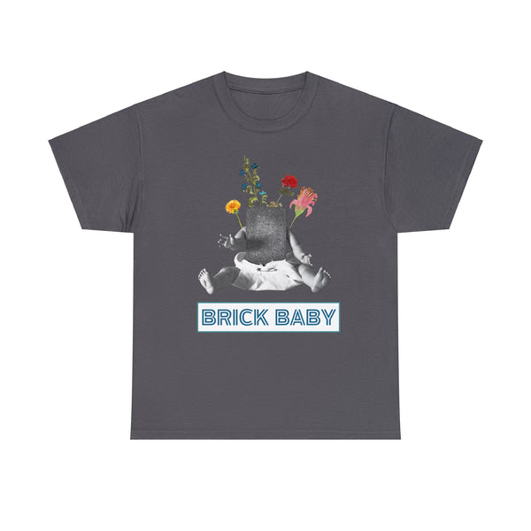 Brick Baby Flower Design - Heavy Cotton Tee