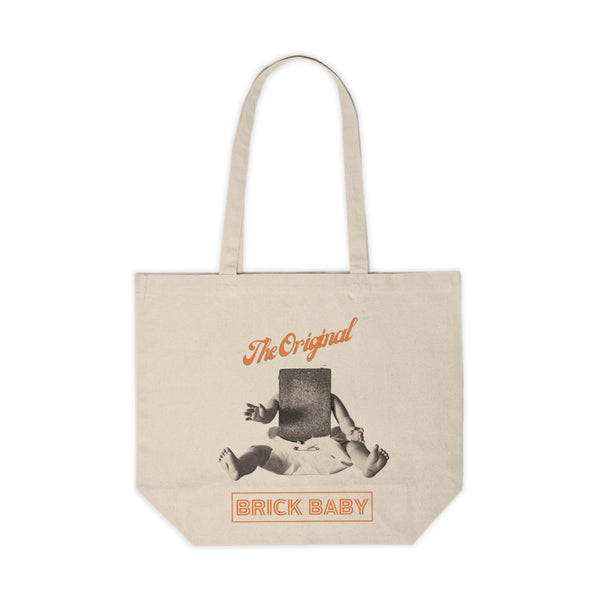 Brick Baby Shopping Tote "Stop looking at my tote!"