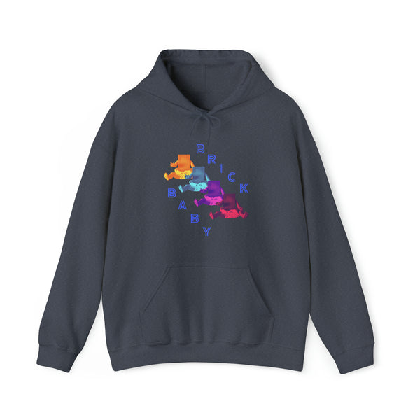 Multicolor Brick Baby - Heavy Hooded Sweatshirt