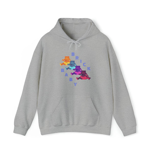 Multicolor Brick Baby - Heavy Hooded Sweatshirt