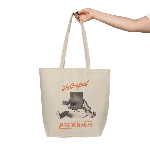 Brick Baby Shopping Tote "Stop looking at my tote!"