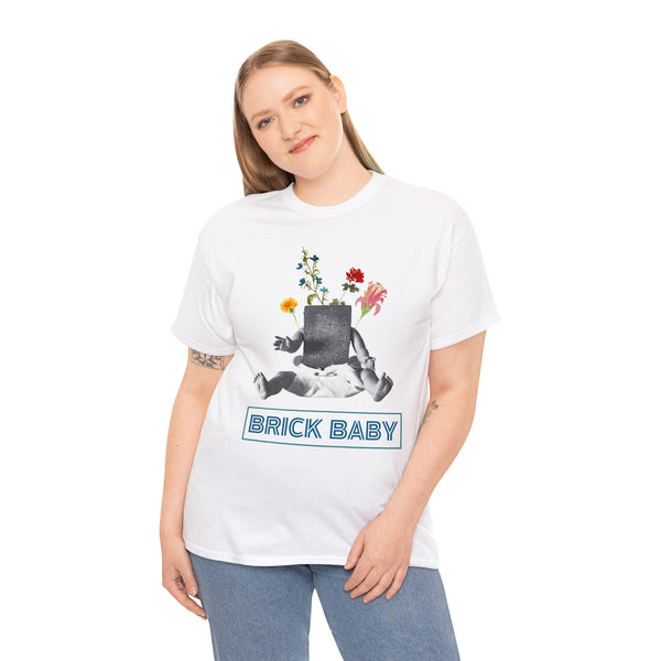 Brick Baby Flower Design - Heavy Cotton Tee