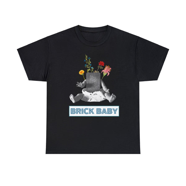 Brick Baby Flower Design - Heavy Cotton Tee